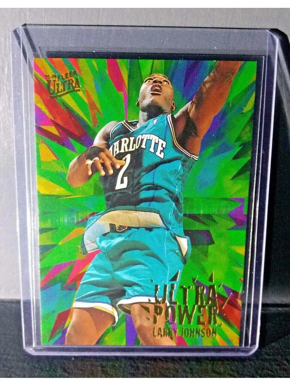 1995-96 Fleer Larry Johnson Ultra Ultra Power #3 Basketball Card
